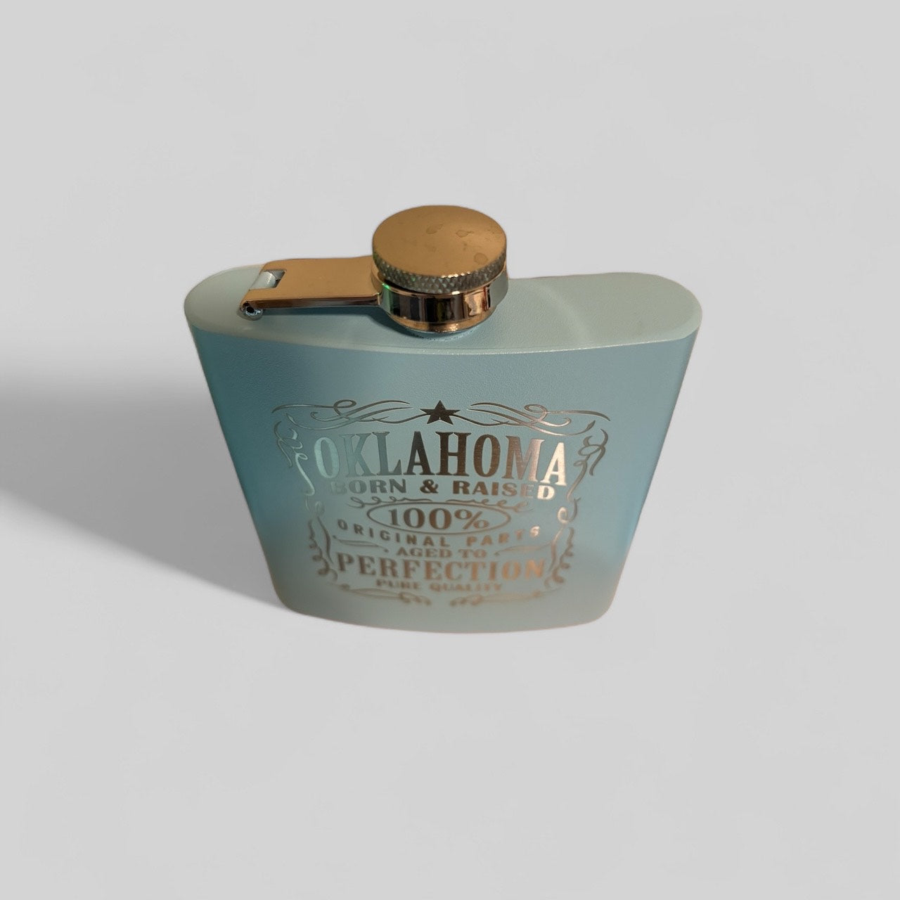 Laser Engraved Stainless Steel Hip Flask for Proud Oklahomans!